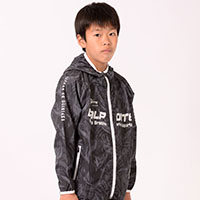 総柄アンセムジャケット【ジュニア】BLK