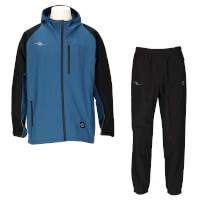4WAYストレッチソフトシェルジャケット+パンツ上下セットBLUE+BLACK