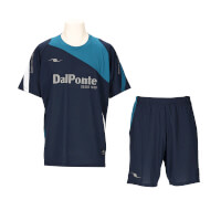 【ジュニア】エアライトプラシャツ+プラクティスパンツ上下セットNAVY+NAVY