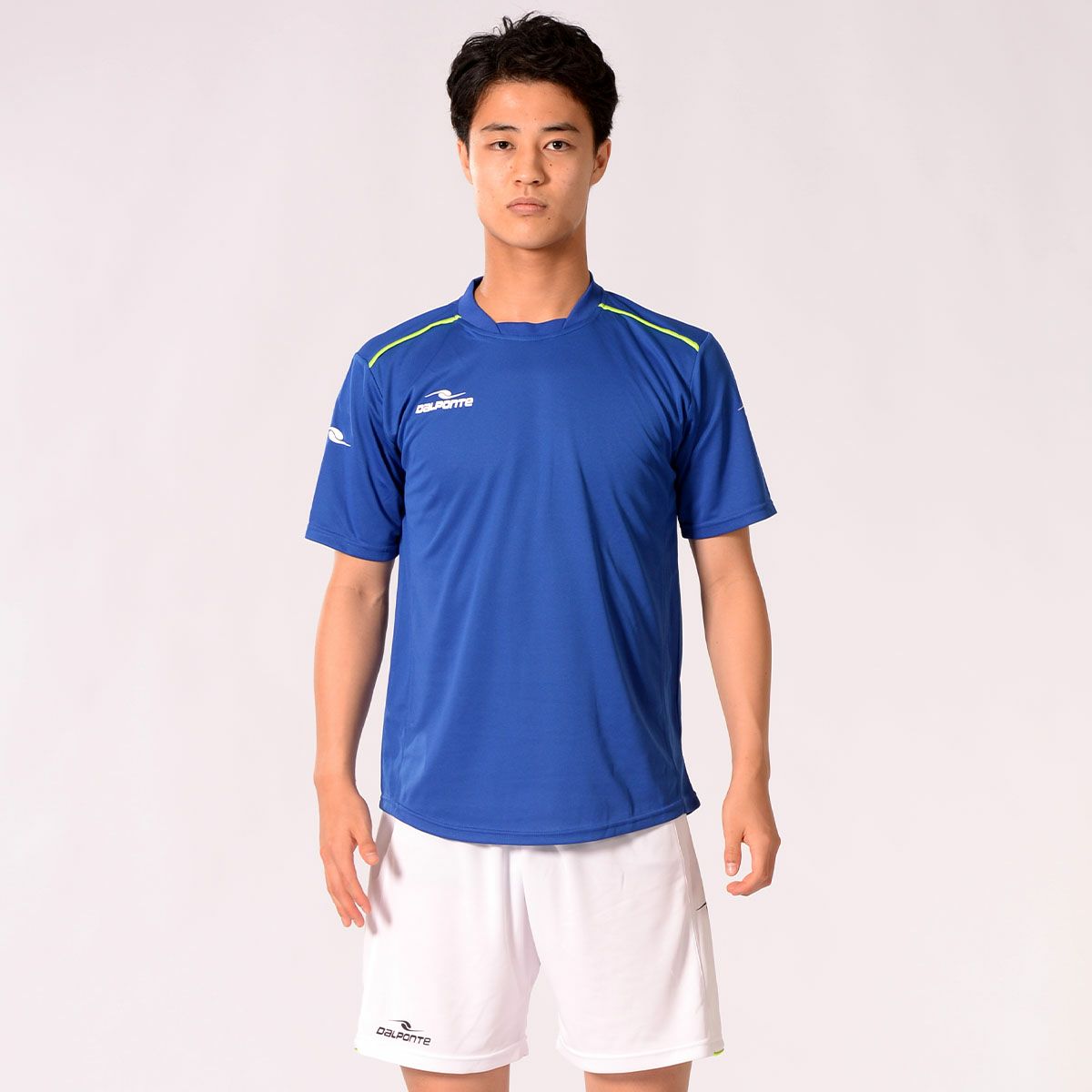 ダブルパイピングゲームシャツ&パンツ上下セットR.BLUE+WHT | DALPONTE