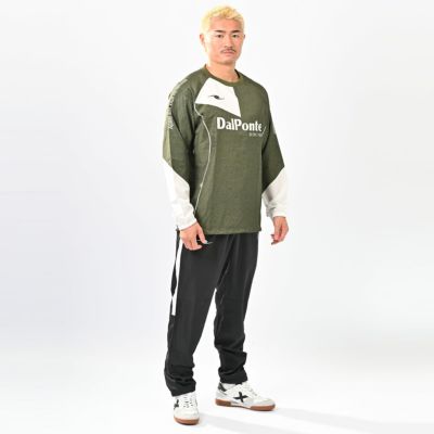 値下げ！DalPonte 長袖ピステ 黒/グレー　新品未使用 DESCENTE バレーボール 長袖プラクティスピステ -デサントストア